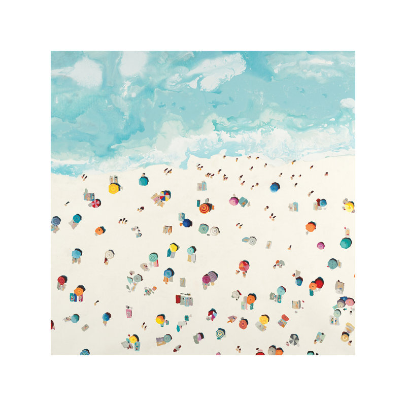 Beach Days by Randy Hibberd - Wrapped Canvas Gallery-Wrapped Canvas Giclée, 66.04 cm H x 66.04 cm W x 3.175 cm D