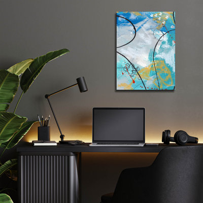  «Whirlwind 5» par Laura Gibson, art mural en verre acrylique, 12 po x 16 po