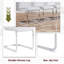 Ensemble de table de salle à manger blanc pour 6 personnes, ensemble de table de salle à manger de 63 po avec pieds chromés, ensemble de 6 tables de cuisine modernes et chaises pour la salle à manger, structure très brillante et robuste-2134542265-2134709813