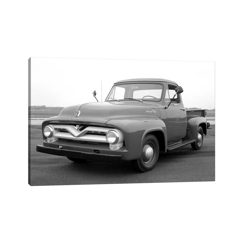 1953 Ford F-100 Truck 1 Piece Wrapped Canvas Wall Art, 66.04 cm H x 45.72 cm W x 3.175 cm D