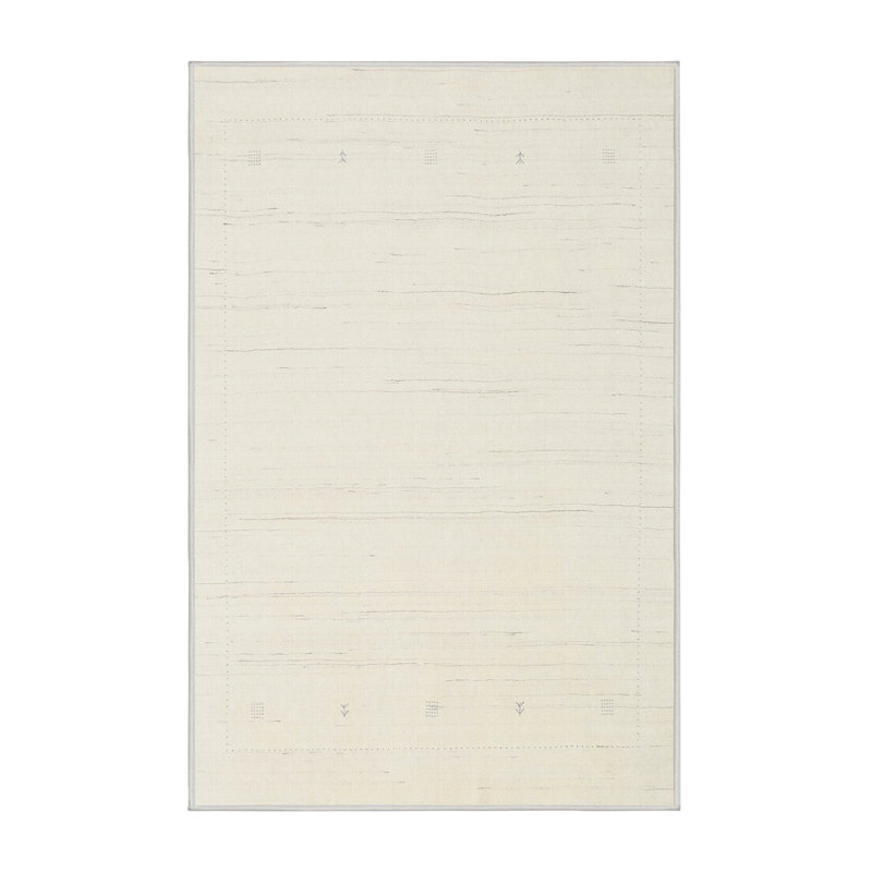 Tapis beige contemporain, Rectangle 5 pi 0 po x 8 pi 0 po