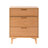 Yarber Groove 3 Drawer Solid Wood Chest-1539599701