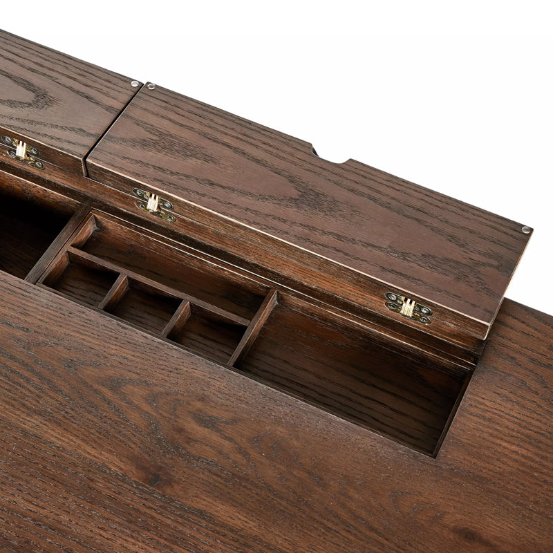 Torrington Executive Desk, Umber Oak