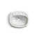 English Trellis Ceramic Oval Drop-In Bathroom Sink with Overflow