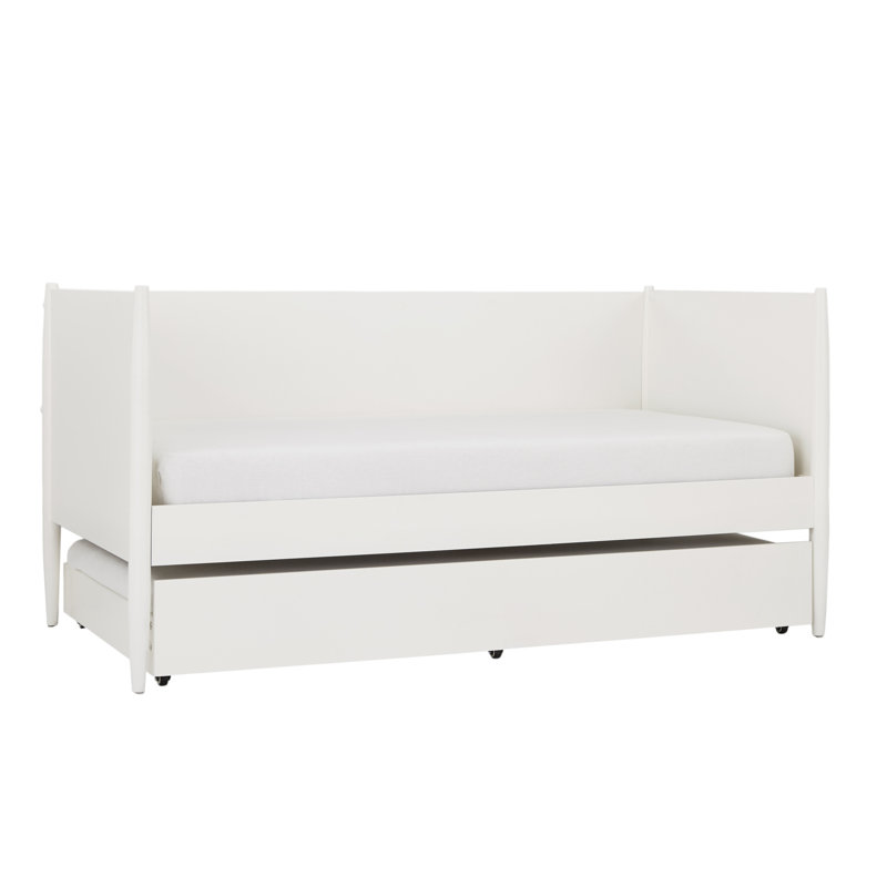 Plagido Daybed with Trundle Bed, White
