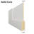 Interior White Primed 2-panel Solid Wood Core Closet Bi-fold Shaker Door With Hardware-99222566