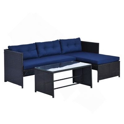 Ensemble de canapé d'extérieur Loveseat