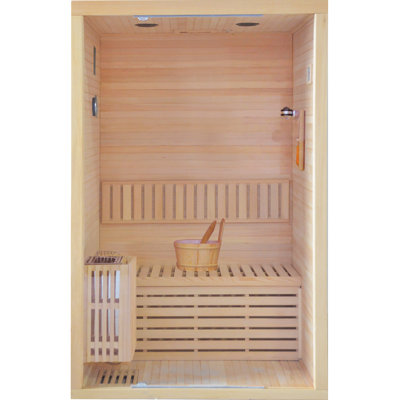 1 - Person Indoor Far Infrared Sauna Left Door Home Sauna Personal Sauna with Bluetooth Speakers