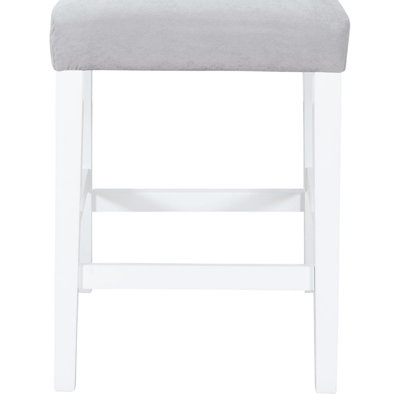 Tabourets de bar gris 2 pièces Albany Profondeur, base 22,38 po, hauteur 41,84 po