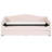 Twin Size Fleece Upholstered Daybed With Beige Cover And Movable Trundle Expandable Box-79681460-79681458