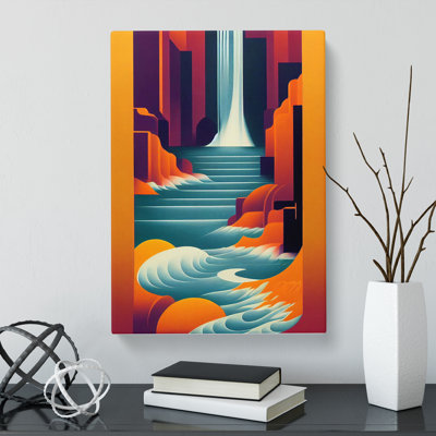 CAN-V0523-2810X Waterfall Vol.2 - Wrapped Canvas Print