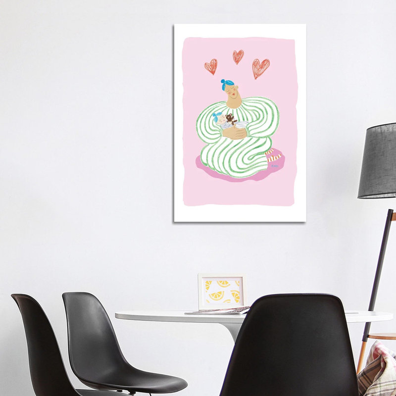Sweet Mother Baby Hug 1 Piece Wall Art on Canvas, 101.6 cm H x66.04 cm W x 3.175 cm D, Does Not Apply