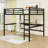Queen Loft Bed With LED Lighted