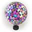 Globe solaire H 12 "avec motif de paon en mosaïque-634476788