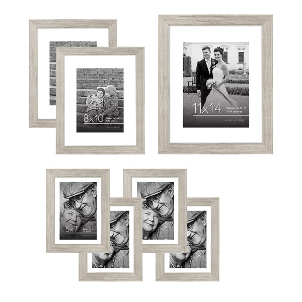East Urban Home Picture Frame Set, 7 Pieces with One 11 x 14, Two 8 x ...