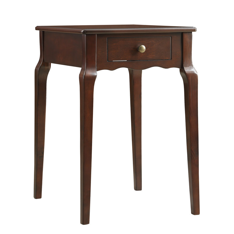 Table de bout avec rangement Pinckney , Espresso