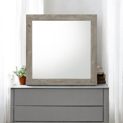 Mari Light Grey Finish Mirror
