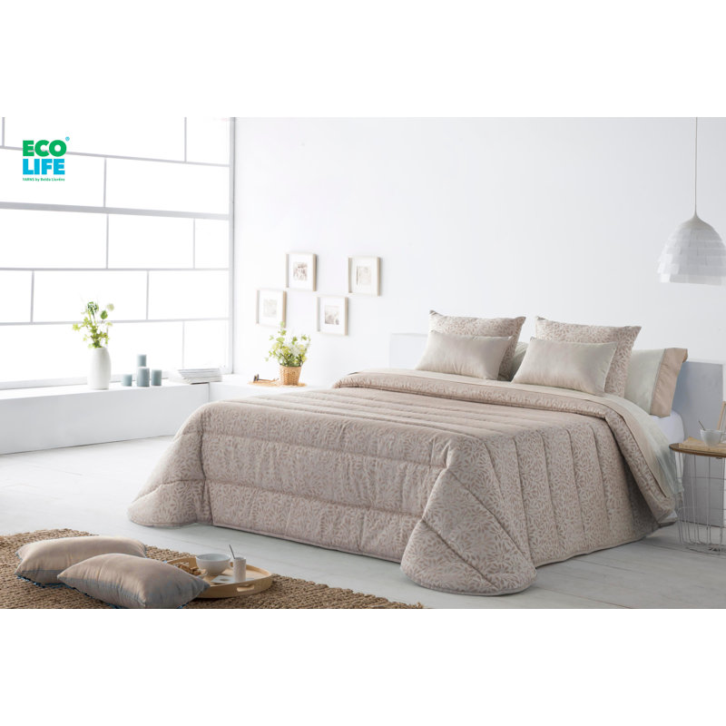Rossmoor Cotton Blend Quilt, Beige, 260cm W x 240cm L