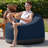 Palmetto Large Round Outdoor Bean Bag Club Chair-1559328224