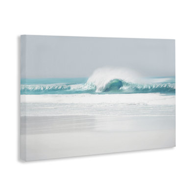 «Rolling Aqua Waves», art mural sur toile par Maggie Olsen