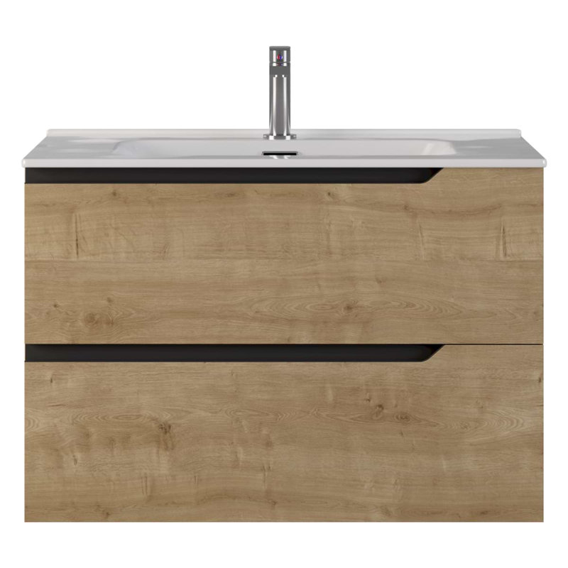 Meuble-lavabo simple 32 po Arellano, 32", Bois blond