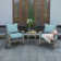 Summerton Rocking Solid Wood Chair with Cushions