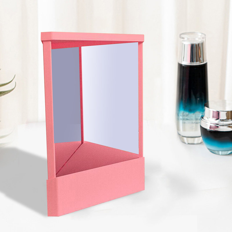 Miroir de maquillage non-inverseur Precision True Image, 6.69" H x 5.51" W x 5.51" D, Rose