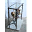 Console Octopus en aluminium avec plateau en verre NIFao 34 po x 15 po x H 33 po
