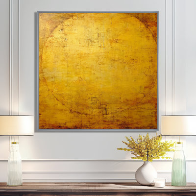 Ancienne opulence rétro or abstrait - peinture abstraite, art mural