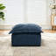 Repose-pieds rembourré carré en chenille avec surmatelas moelleux surdimensionné - entièrement comprimé, aucun assemblage requis-1695740899