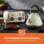 GEEPAS Retrovive 1.7L Electric Kettle, 4 Slice Bread Toaster, 2-in-1 Jug Blender & 20 Litre 700W Digital Freestanding Microwave Oven Combo Set | 3000W Vintage Cordless Kettle-128817427