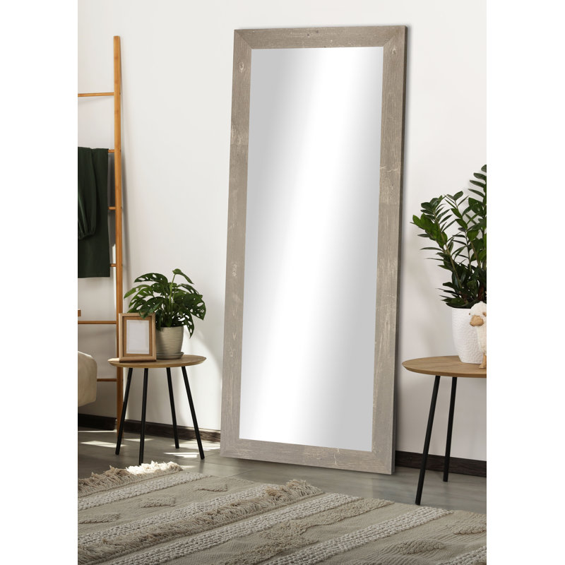 Miroir décoratif, 33 po x 72 po, Brun récolte