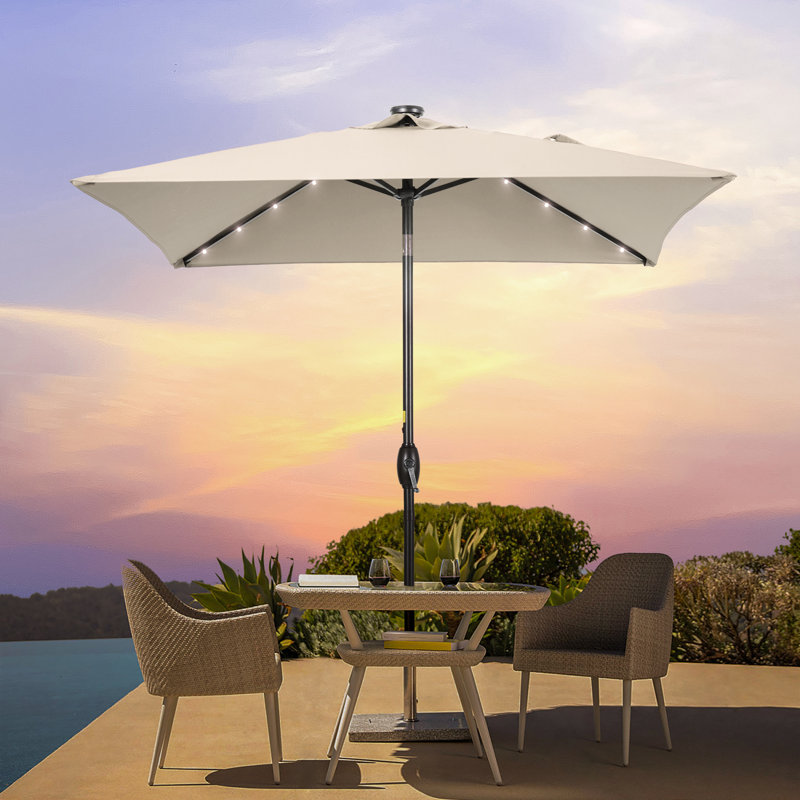 Parasol de marché carré 78 po Royden, Beige