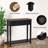 Entryway Table with Storage - Narrow Console Table with 2 Drawers and Shelf, Farmhouse Sofa Table, Wooden Console Tables for Entryway, Living Room, Hallway, Black