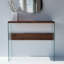 Arkoe 91cm Solid Wood Top Console Table