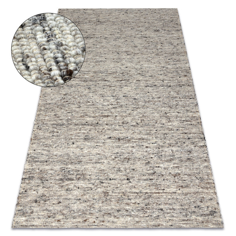 Odoarda Wool Area Rug, Rectangular 140 x 190cm
