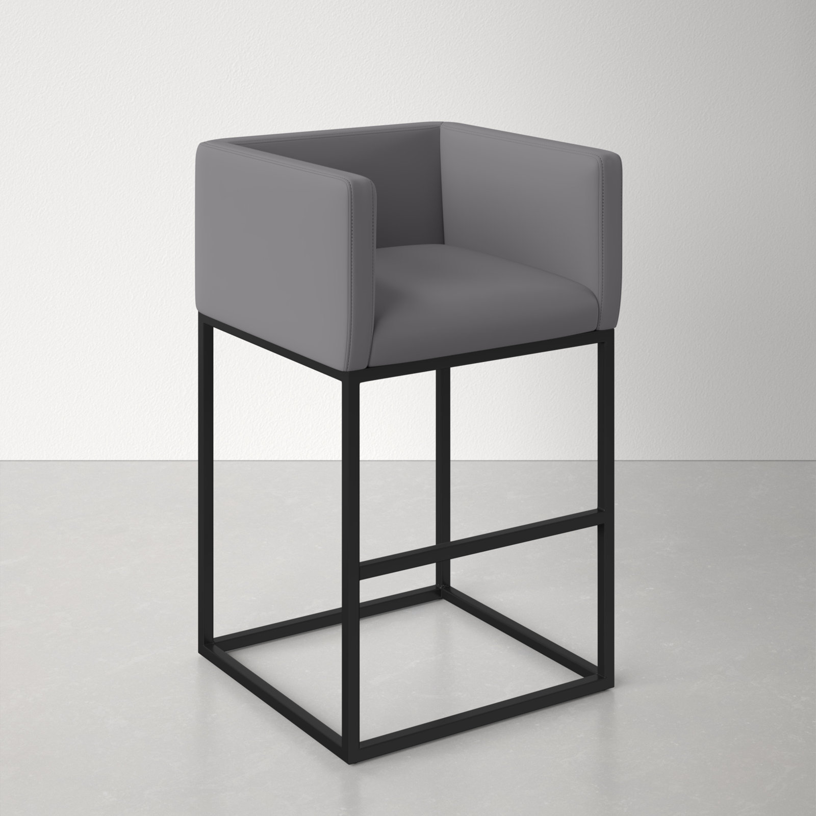 Bar and Counter Stool, Gray, Bar Stool (29" Seat Height)