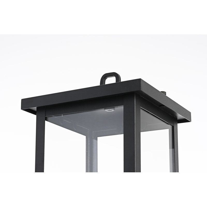 Lampadaire d'extérieur noir 7 po Mershon