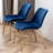 Round Dining Set, Trestle Dining Table with Side Chairs-1900811864-1900811869