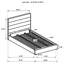 Contemporary Upholstered Eastern King Platform Bed with Horizontal Channeling-1093743902
