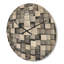 Cubes noirs et gris - Horloge murale moderne en bois-63617938