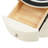 Modern Narrow Nightstand with 3 Drawers, USB Ports, Wireless Charger and Ambient Light-826590248