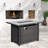 Rectangle Iron Propane Fire Pit Table-797896428