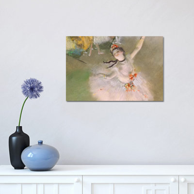 Dancer on the Stage 1066 by Edgar Degas - 1 Piece Wrapped Canvas Painting