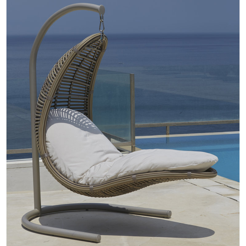Drone Hanging Chaise Lounger with Stand, Canvas Tuscan Sunbrella® Canvas