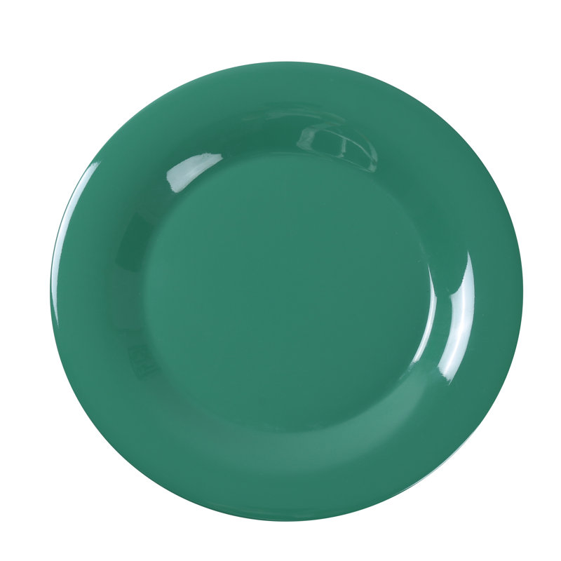 Assiette plate en mélamine 10,5 po Milestone, Orange-rouge