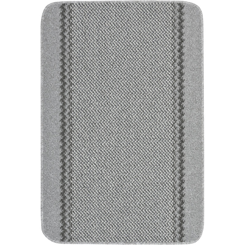 Draco Kitchen Mat, Rectangle 100 x 150cm, Silver