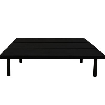 Queen Size Bed Frame With Black Upholstery For Bedroom, Dormitory, And Apartment, Space Saving Comfortable Sleep Support Dorm Use, Easy Assembly Ample Storage