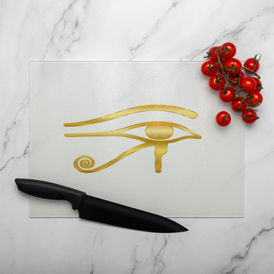 The Eye Of Horus Glass Chopping Board