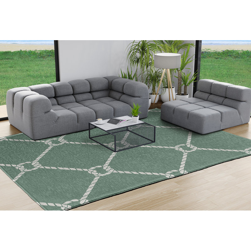 Chenille Geometric Indoor Rug, Rectangle 8' x 10'